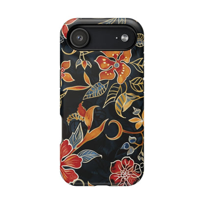 Floral Nightfall Magnetic Impact Phone Case — Protective Magnetic Floral iPhone Cover - DIGITAL X