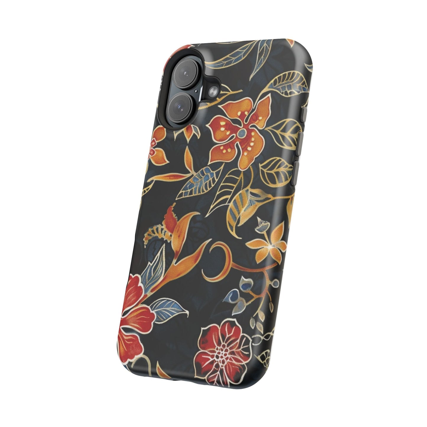 Floral Nightfall Magnetic Impact Phone Case — Protective Magnetic Floral iPhone Cover - DIGITAL X