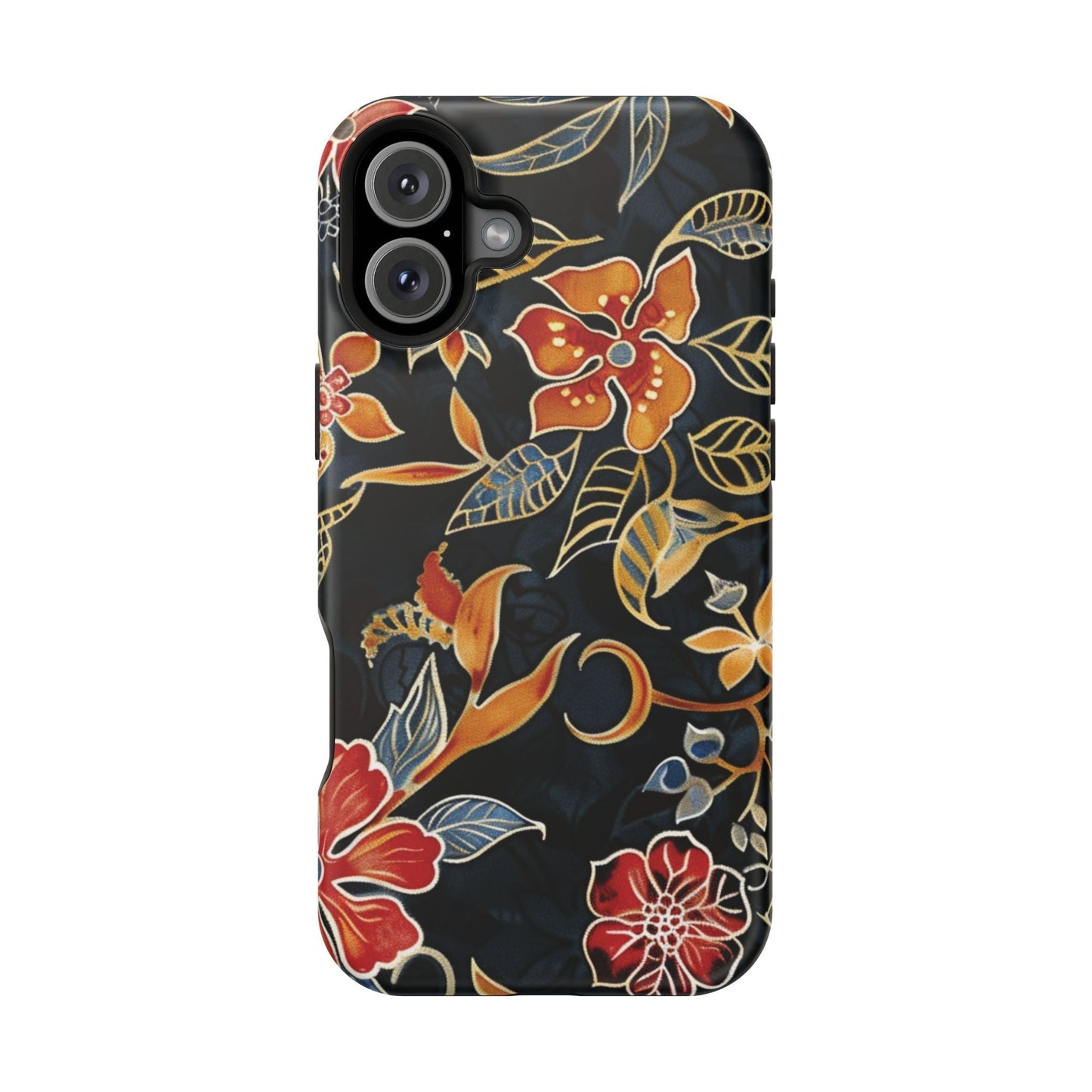 Floral Nightfall Magnetic Impact Phone Case — Protective Magnetic Floral iPhone Cover - DIGITAL X