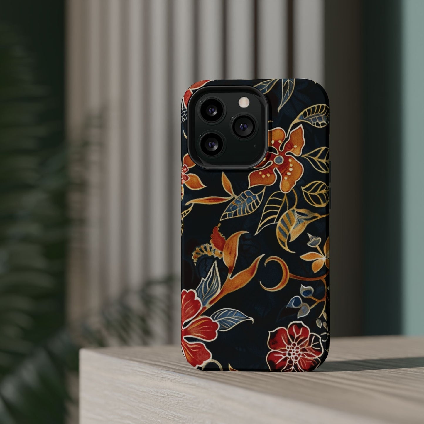 Floral Nightfall Magnetic Impact Phone Case — Protective Magnetic Floral iPhone Cover - DIGITAL X