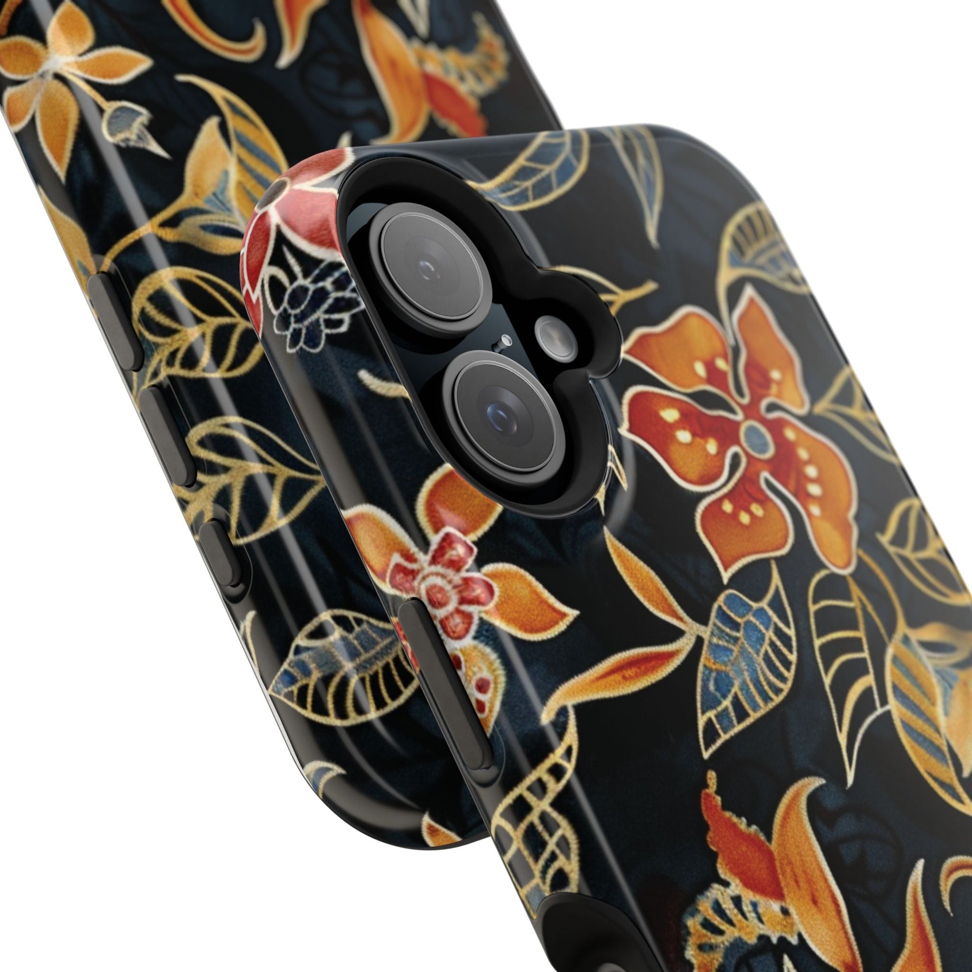 Floral Nightfall Magnetic Impact Phone Case — Protective Magnetic Floral iPhone Cover - DIGITAL X