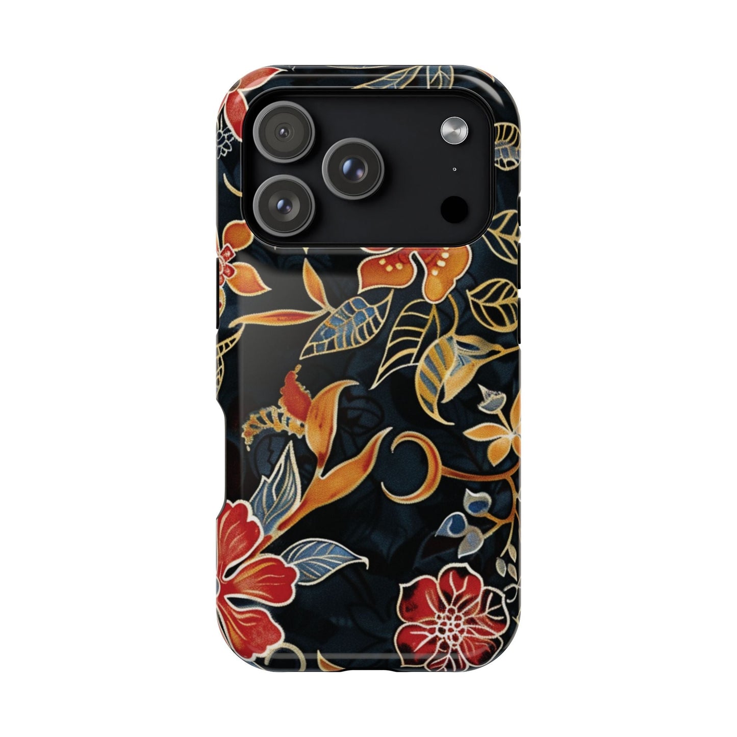 Floral Nightfall Magnetic Impact Phone Case — Protective Magnetic Floral iPhone Cover - DIGITAL X