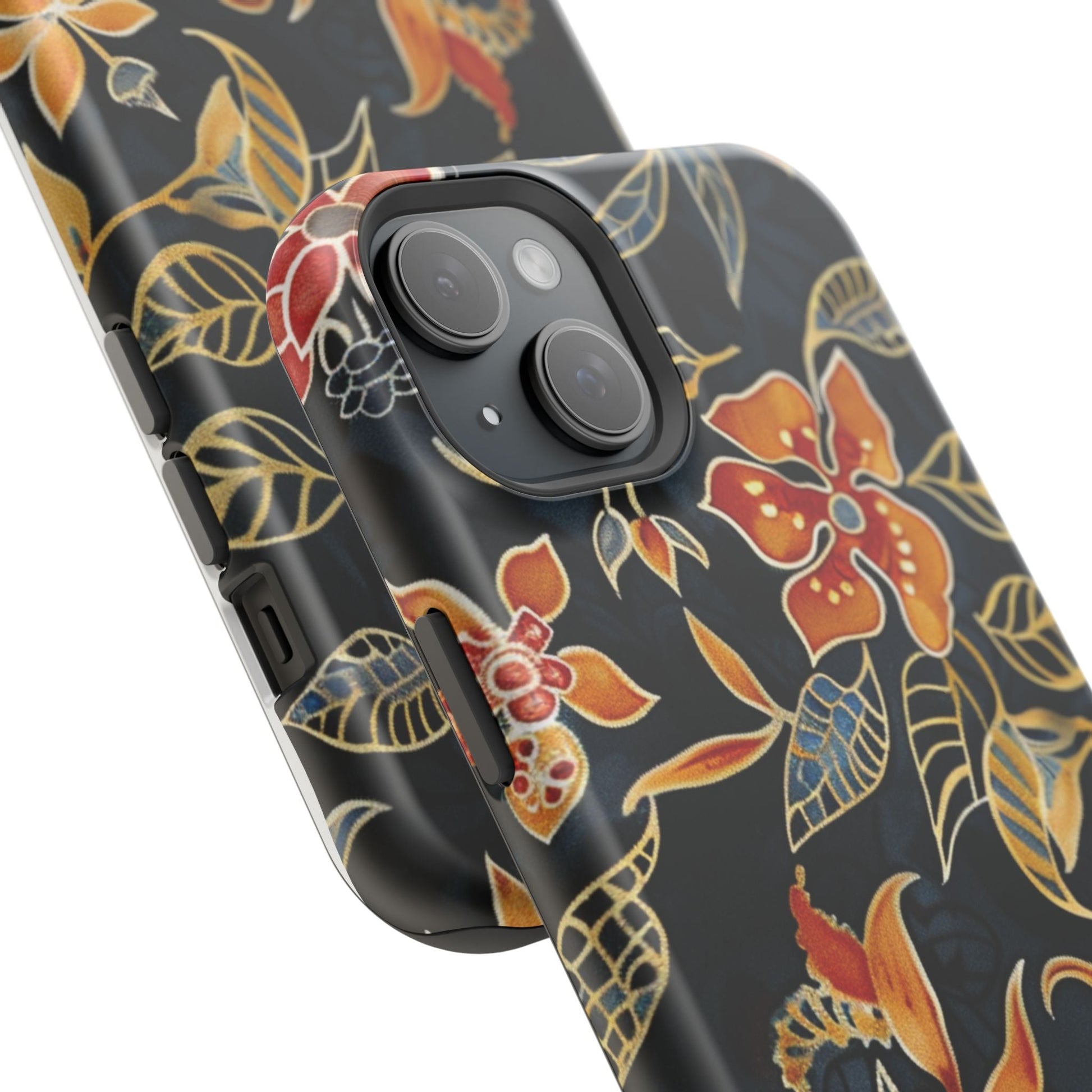 Floral Nightfall Magnetic Impact Phone Case — Protective Magnetic Floral iPhone Cover - DIGITAL X