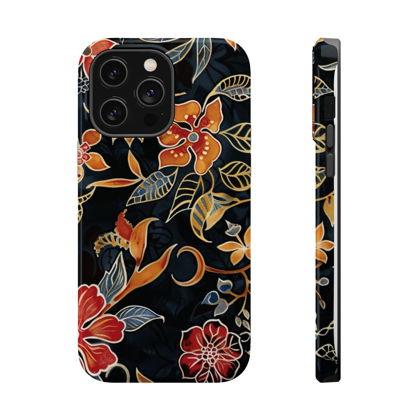 Floral Nightfall Magnetic Impact Phone Case — Protective Magnetic Floral iPhone Cover - DIGITAL X