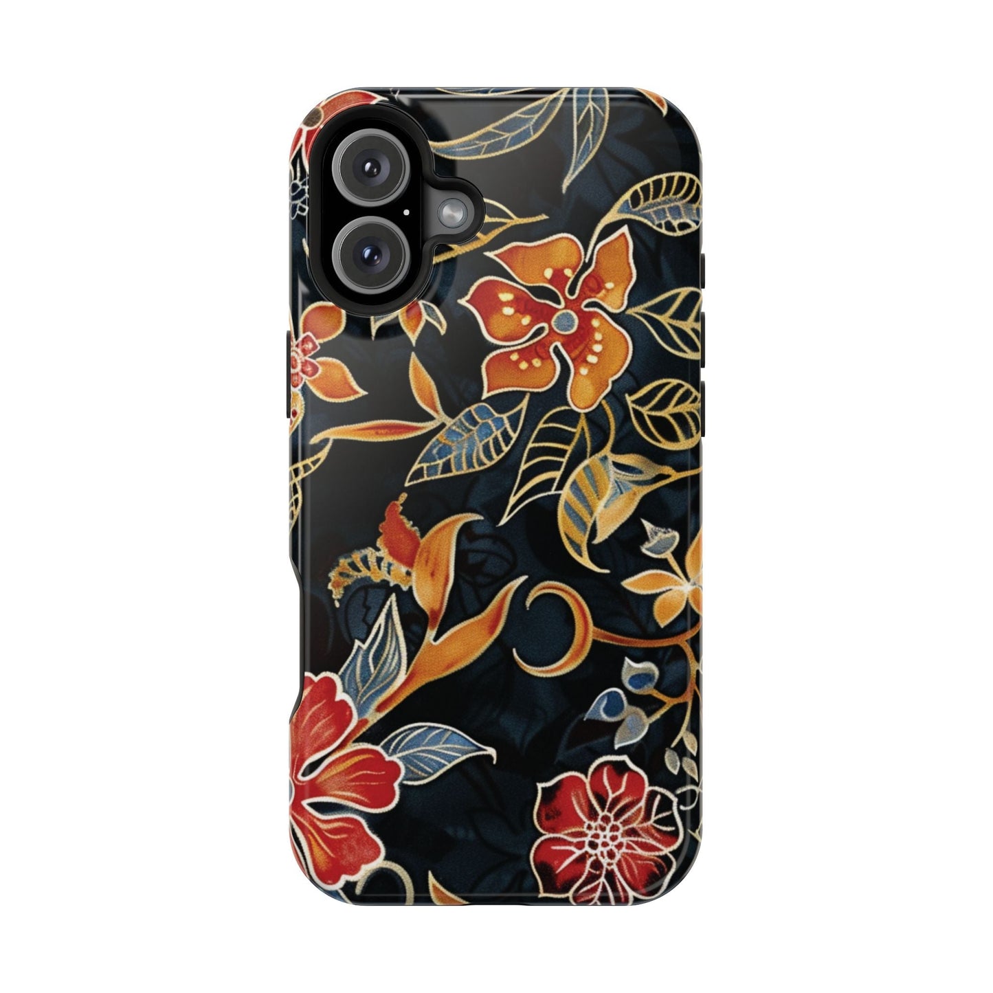Floral Nightfall Magnetic Impact Phone Case — Protective Magnetic Floral iPhone Cover - DIGITAL X
