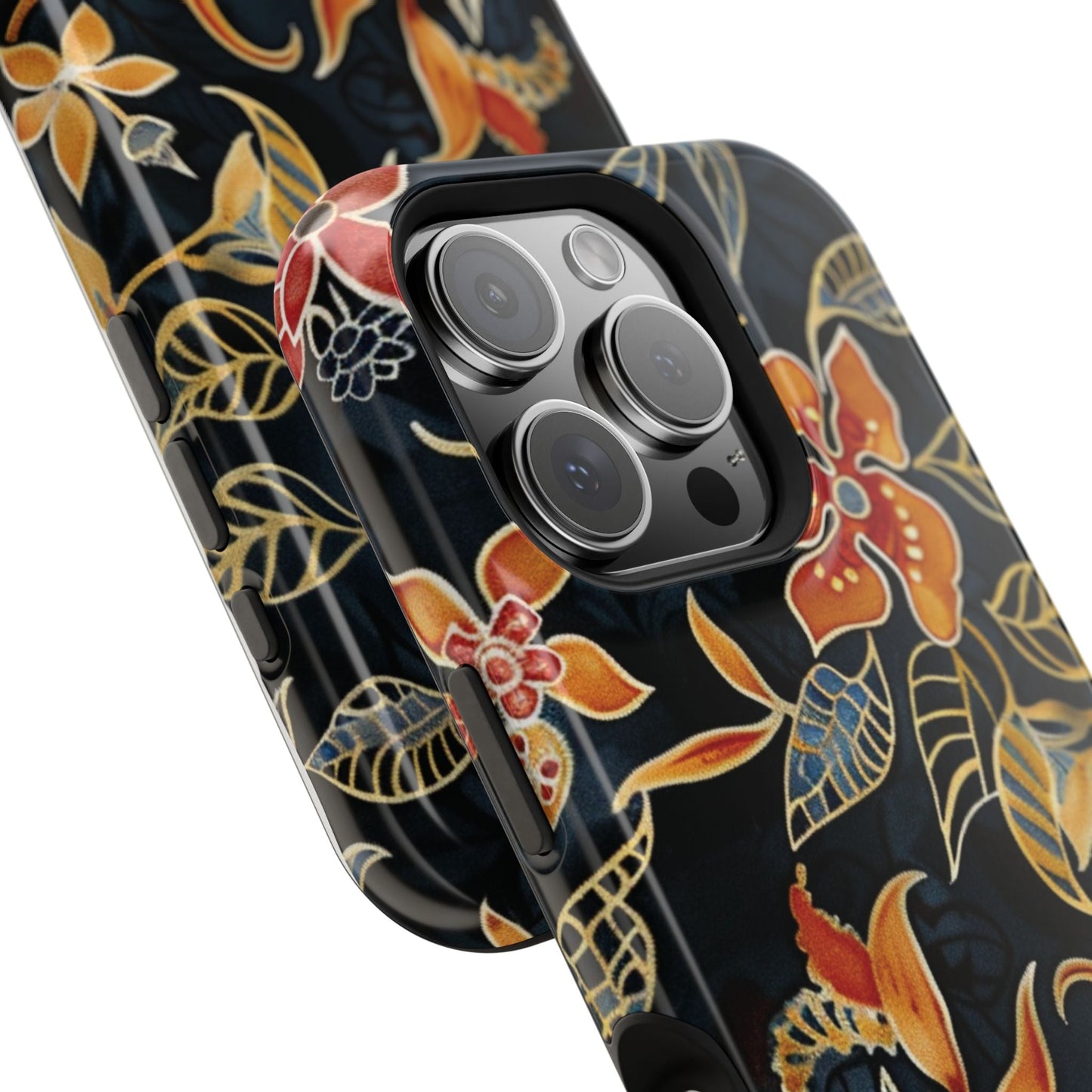 Floral Nightfall Magnetic Impact Phone Case — Protective Magnetic Floral iPhone Cover - DIGITAL X