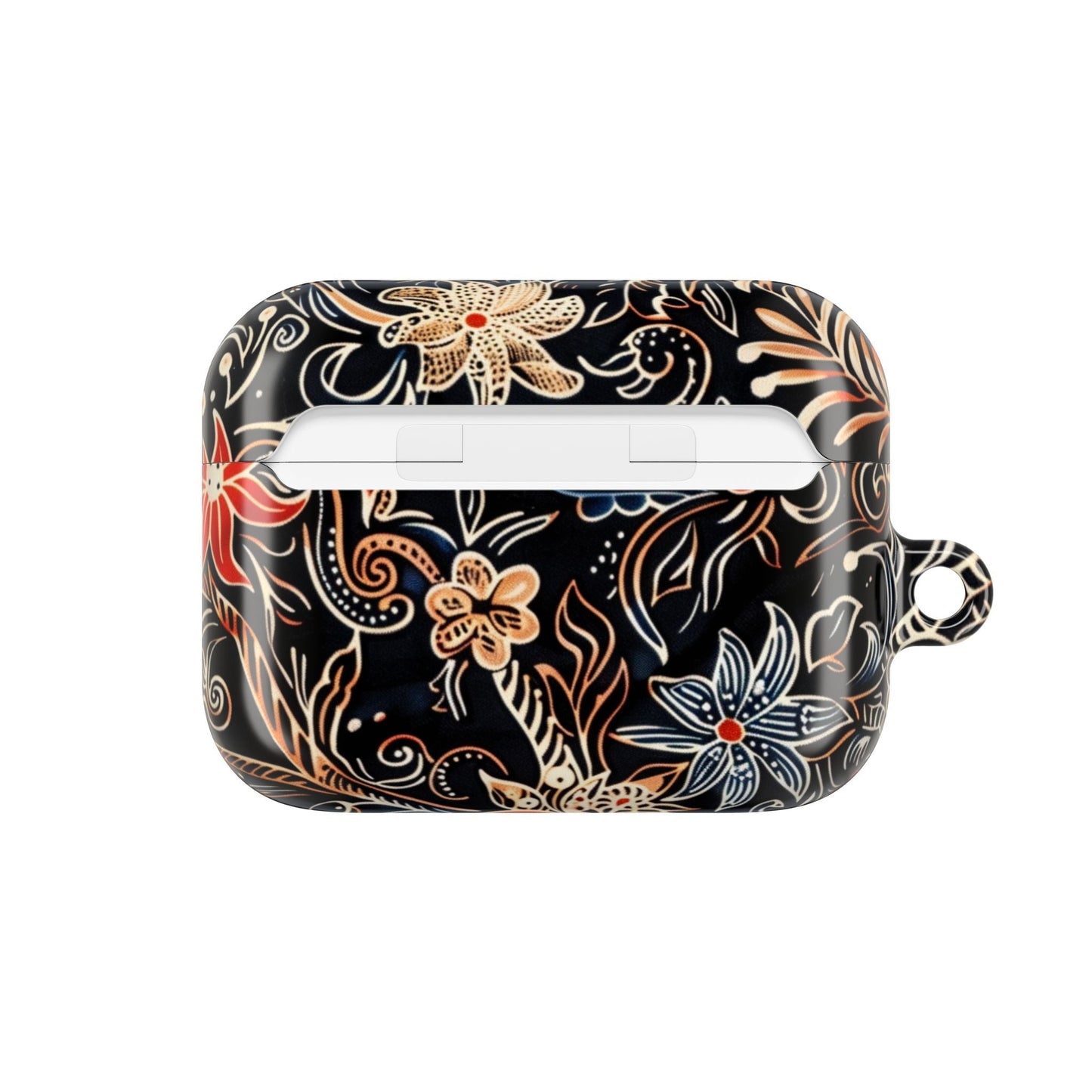 Floral Noir AirPod Case — Black Vintage Flower Protective Cover - DIGITAL X