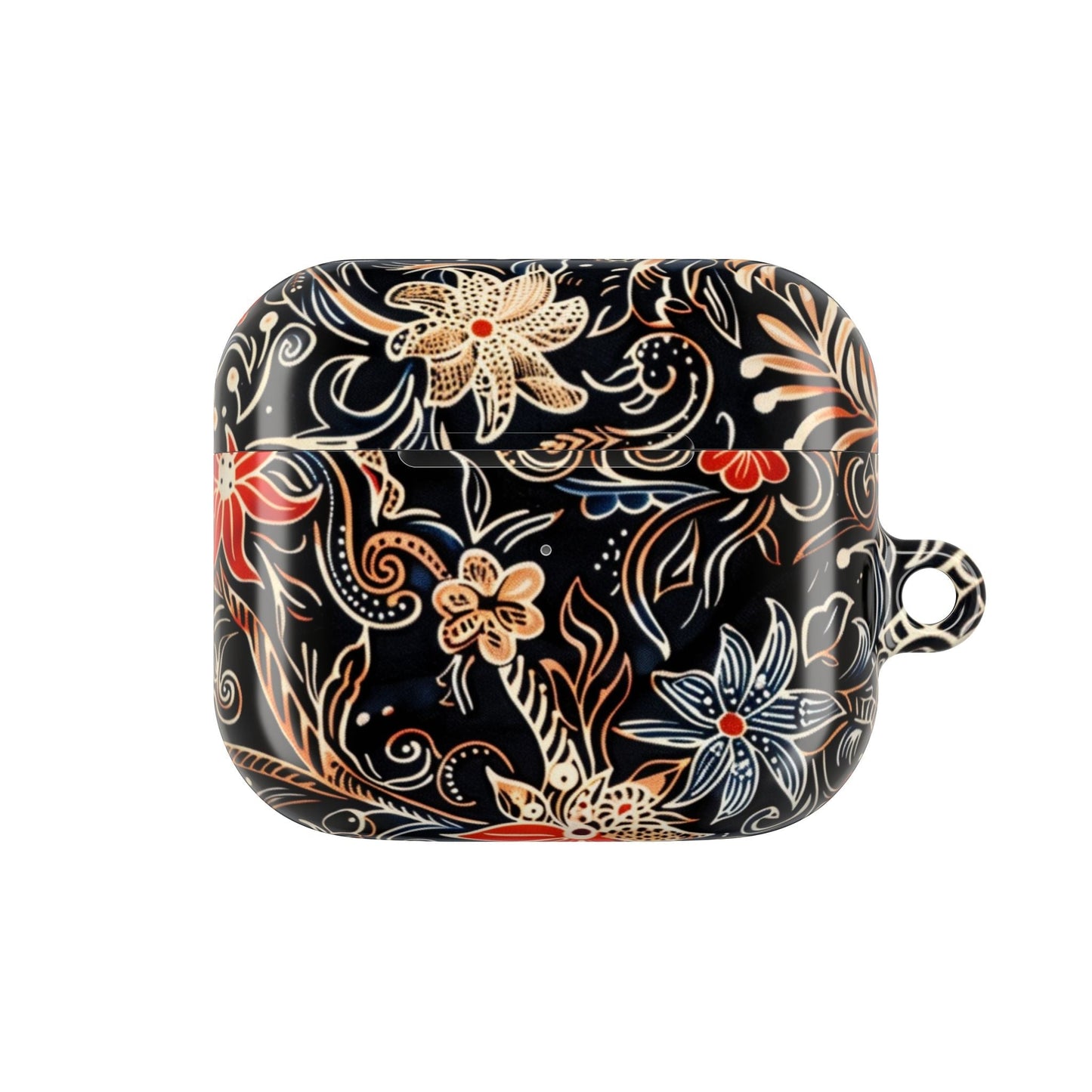 Floral Noir AirPod Case — Black Vintage Flower Protective Cover - DIGITAL X