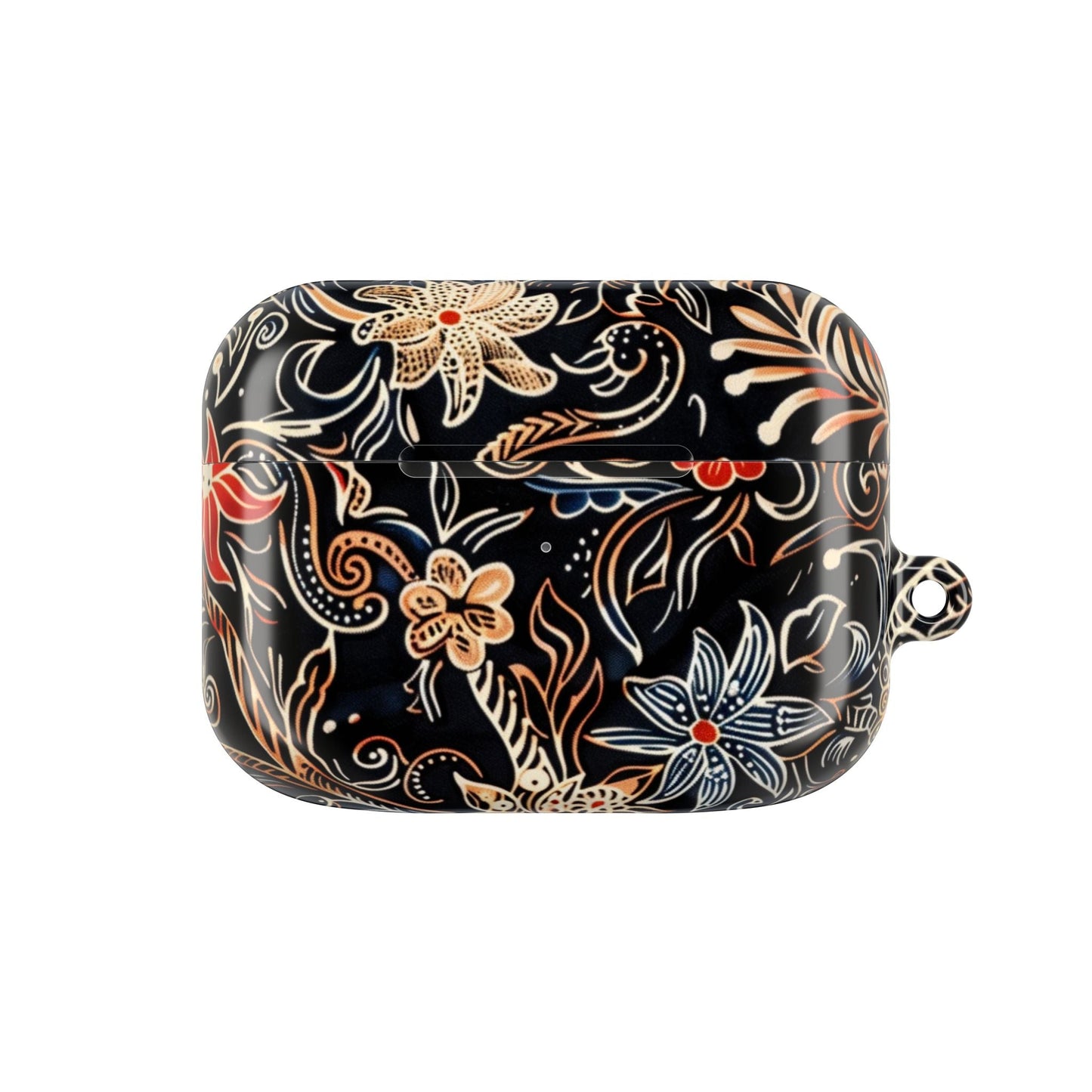 Floral Noir AirPod Case — Black Vintage Flower Protective Cover - DIGITAL X