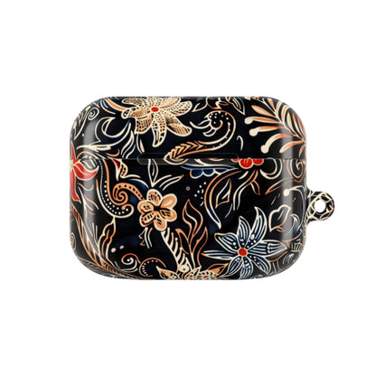 Floral Noir AirPod Case — Black Vintage Flower Protective Cover - DIGITAL X