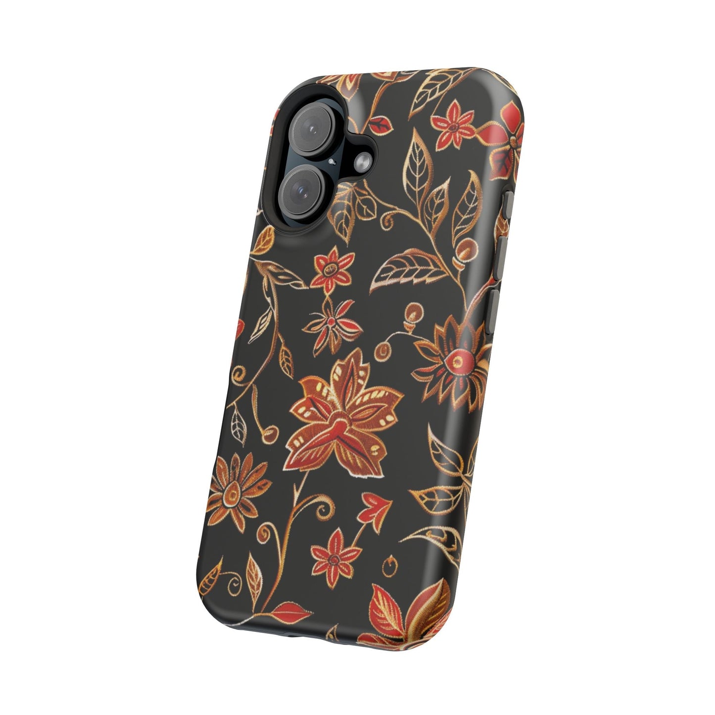 Floral Noir Magnetic Impact - Resistant Phone Case - DIGITAL X