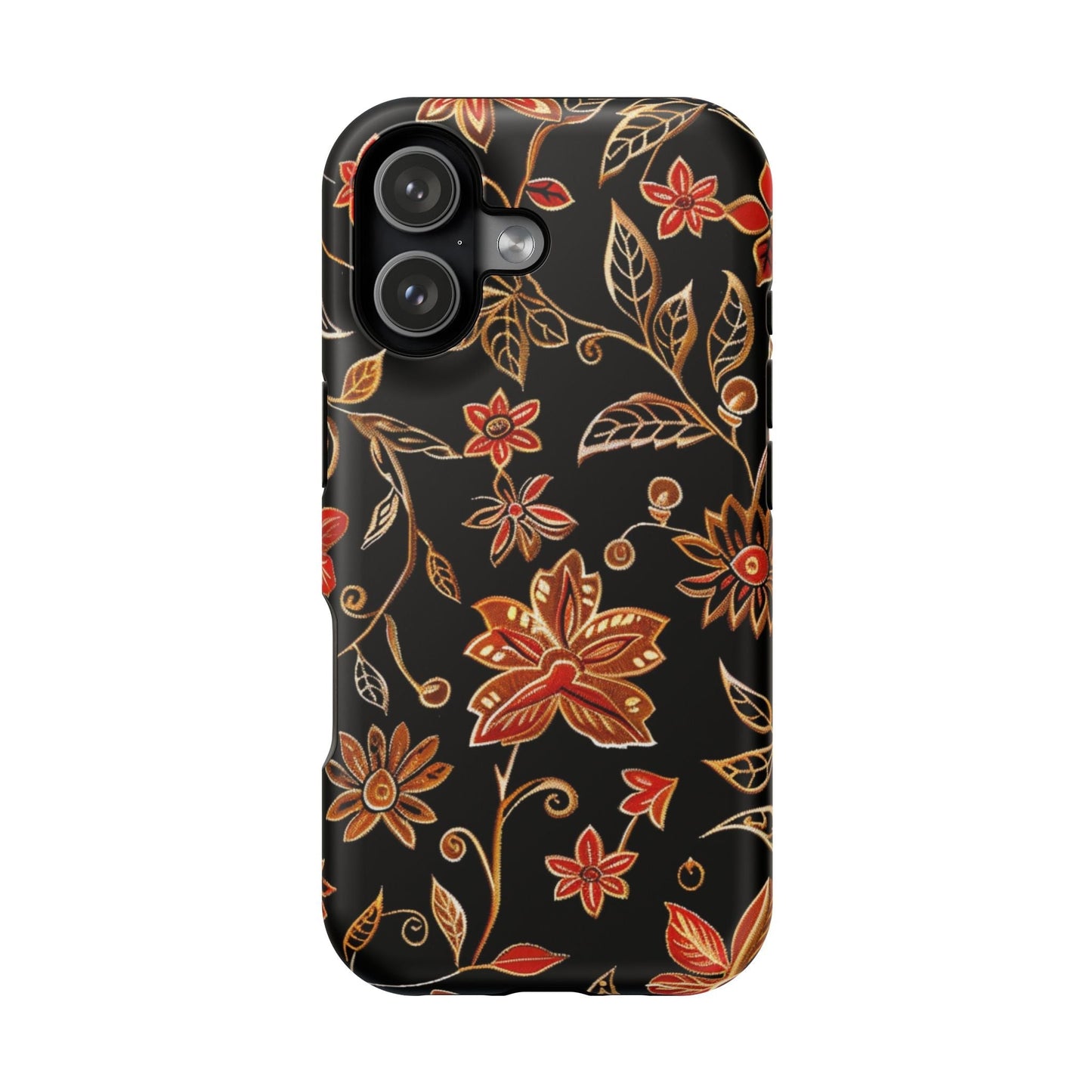 Floral Noir Magnetic Impact - Resistant Phone Case - DIGITAL X
