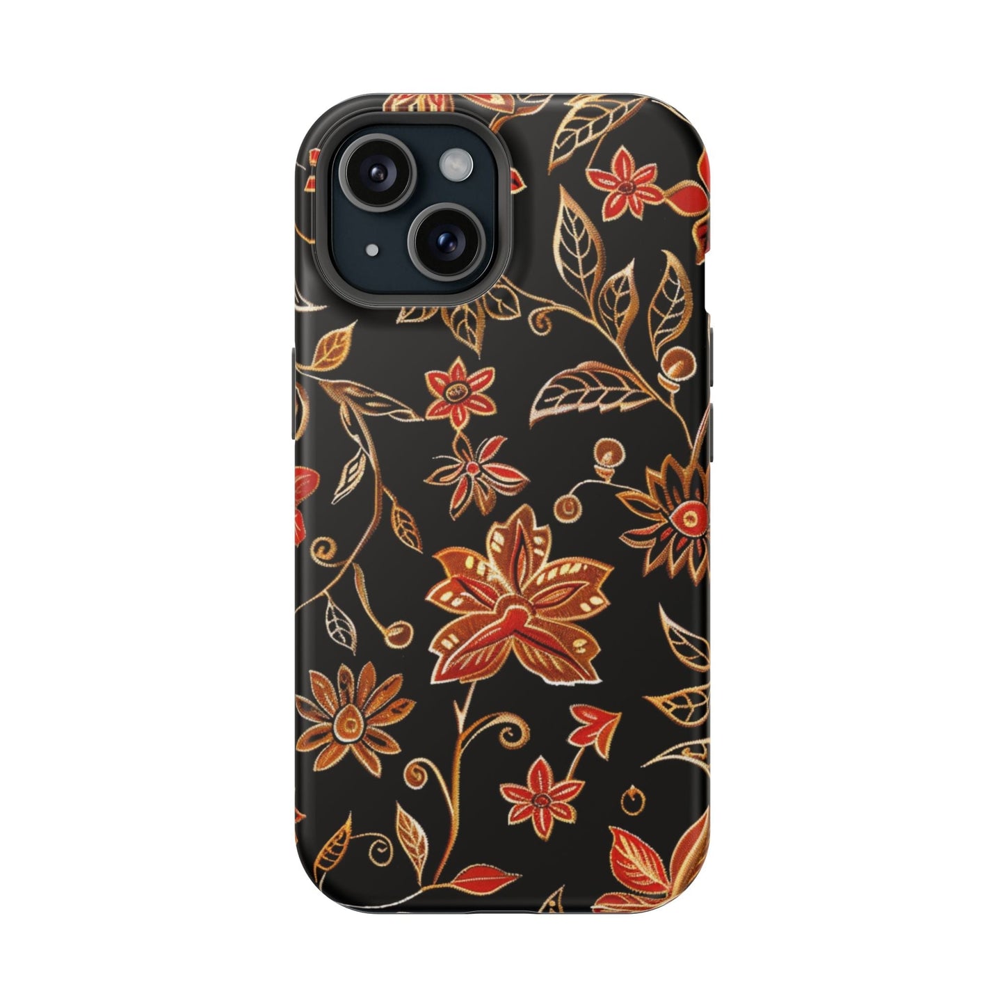 Floral Noir Magnetic Impact - Resistant Phone Case - DIGITAL X