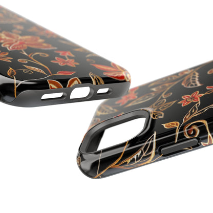 Floral Noir Magnetic Impact - Resistant Phone Case - DIGITAL X