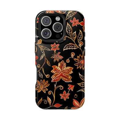 Floral Noir Magnetic Impact - Resistant Phone Case - DIGITAL X