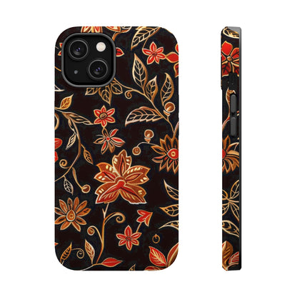 Floral Noir Magnetic Impact - Resistant Phone Case - DIGITAL X