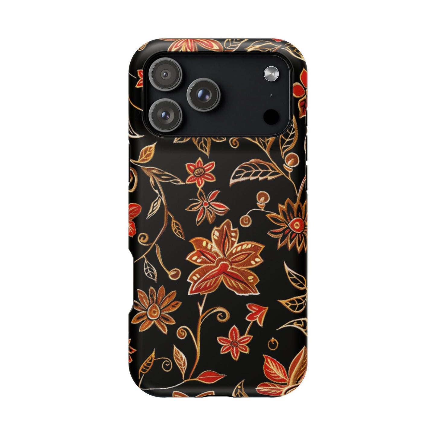 Floral Noir Magnetic Impact - Resistant Phone Case - DIGITAL X
