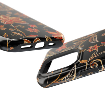 Floral Noir Magnetic Impact - Resistant Phone Case - DIGITAL X