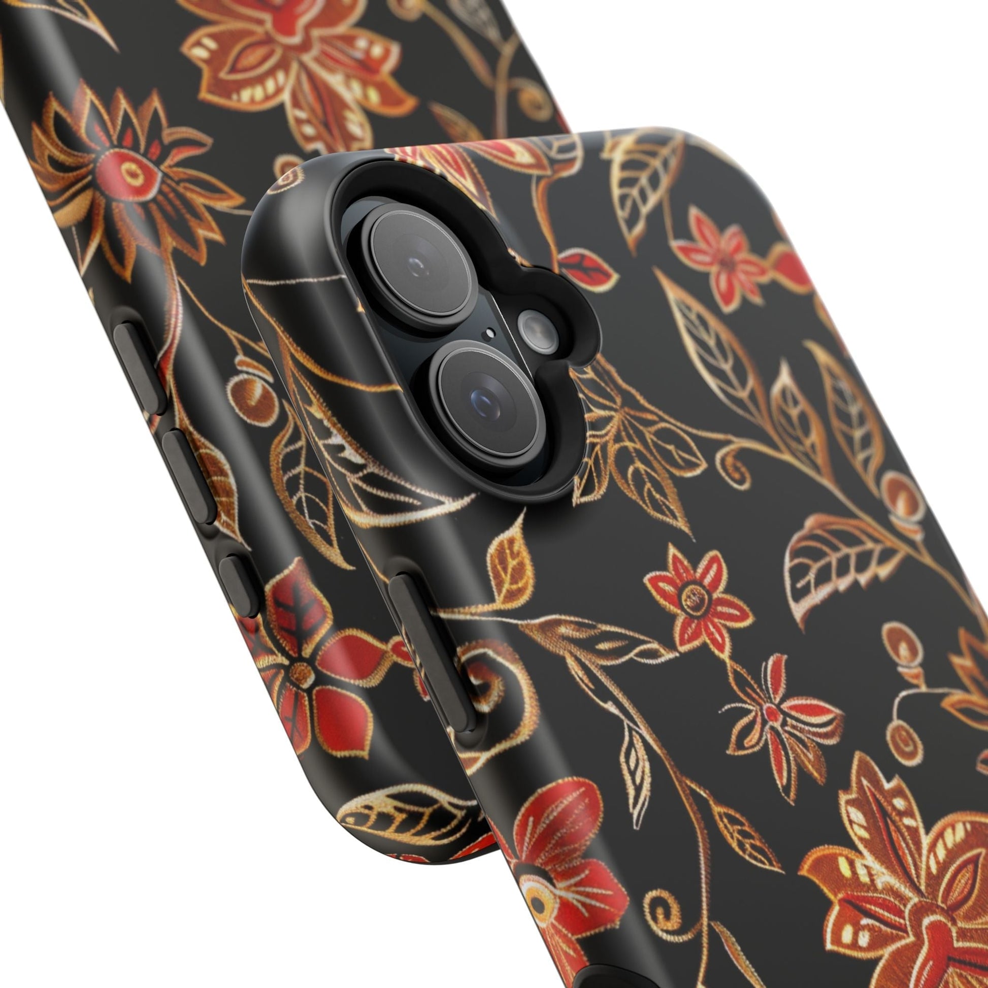 Floral Noir Magnetic Impact - Resistant Phone Case - DIGITAL X