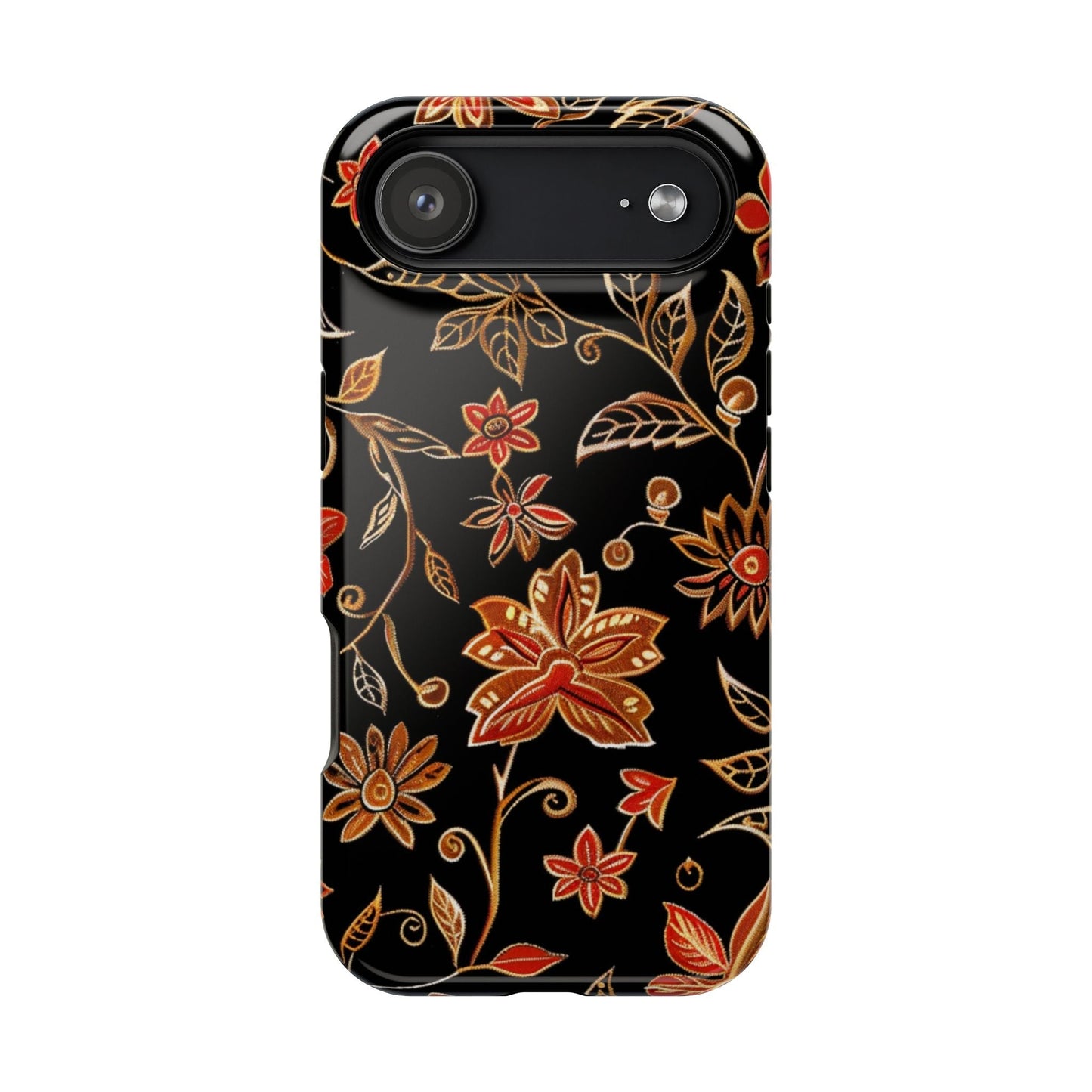 Floral Noir Magnetic Impact - Resistant Phone Case - DIGITAL X