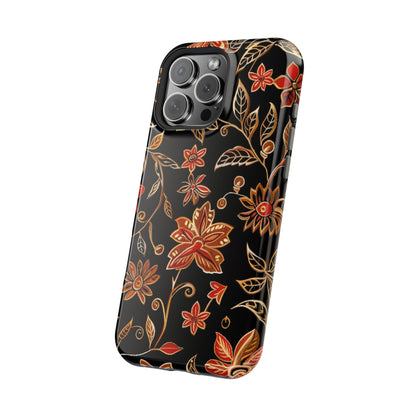 Floral Noir Magnetic Impact - Resistant Phone Case - DIGITAL X