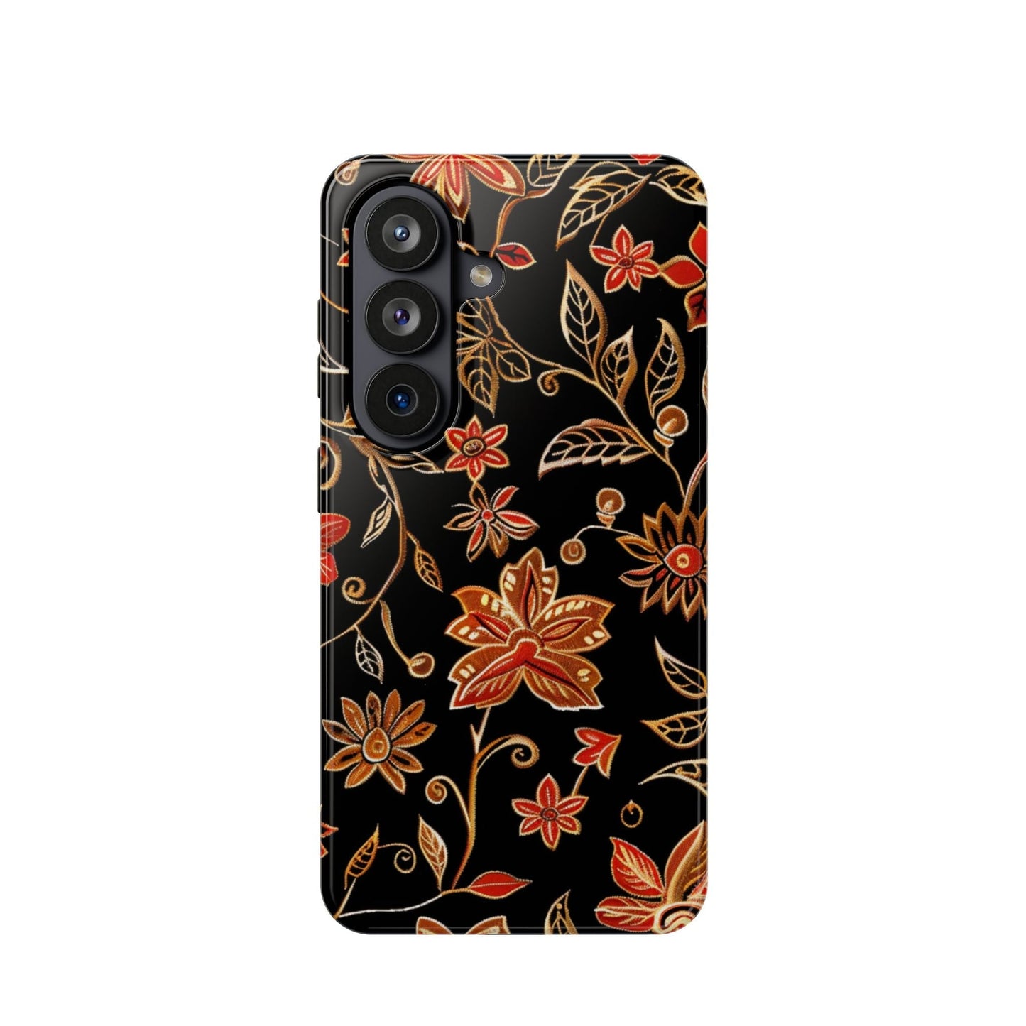Floral Noir Magnetic Impact - Resistant Phone Case - DIGITAL X