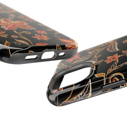 Floral Noir Magnetic Impact - Resistant Phone Case - DIGITAL X