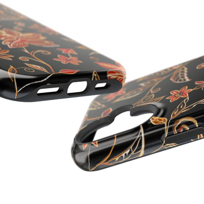Floral Noir Magnetic Impact - Resistant Phone Case - DIGITAL X