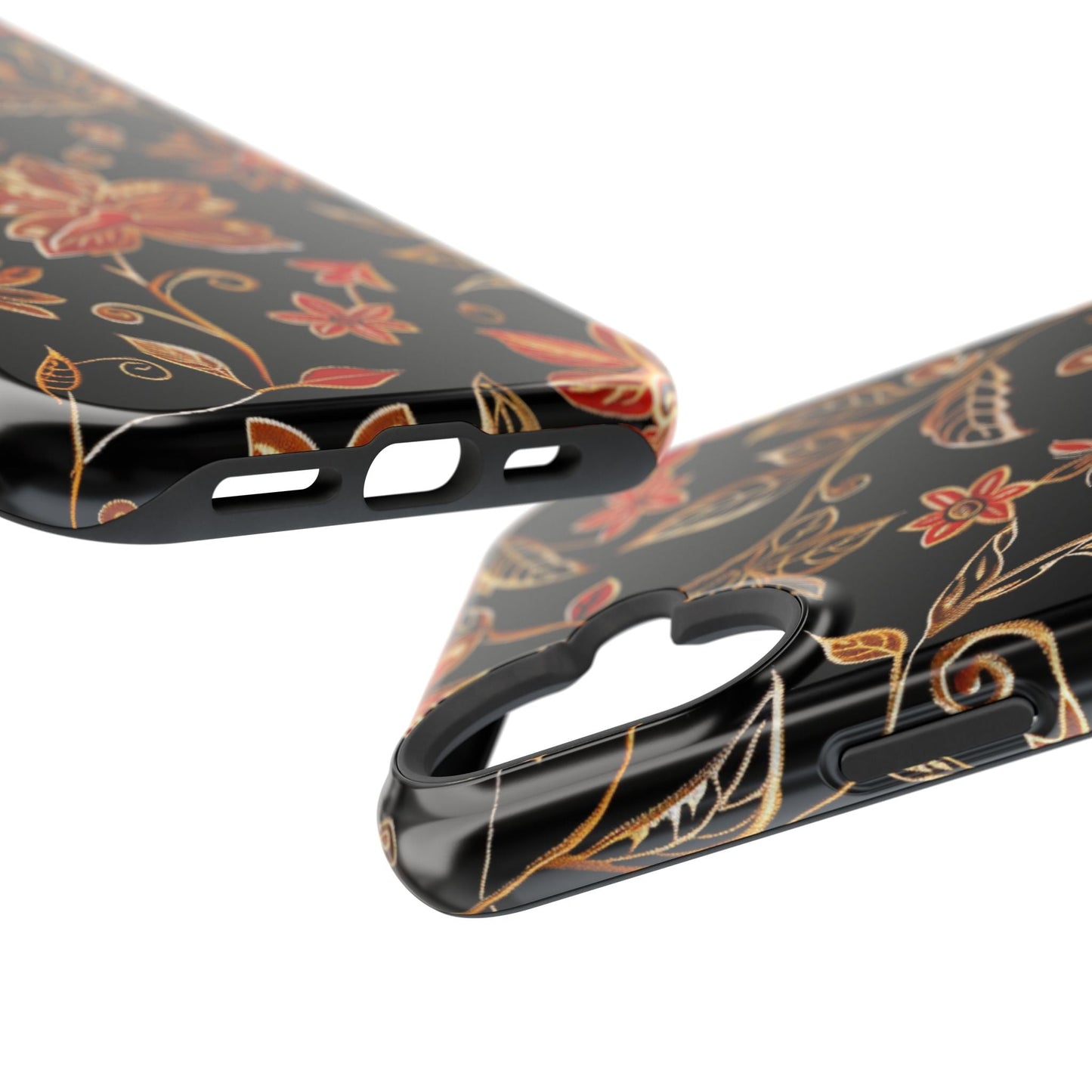 Floral Noir Magnetic Impact - Resistant Phone Case - DIGITAL X