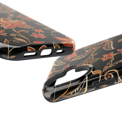 Floral Noir Magnetic Impact - Resistant Phone Case - DIGITAL X
