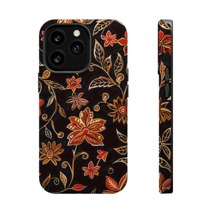 Floral Noir Magnetic Impact - Resistant Phone Case - DIGITAL X