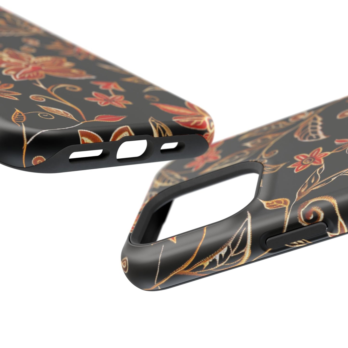 Floral Noir Magnetic Impact - Resistant Phone Case - DIGITAL X