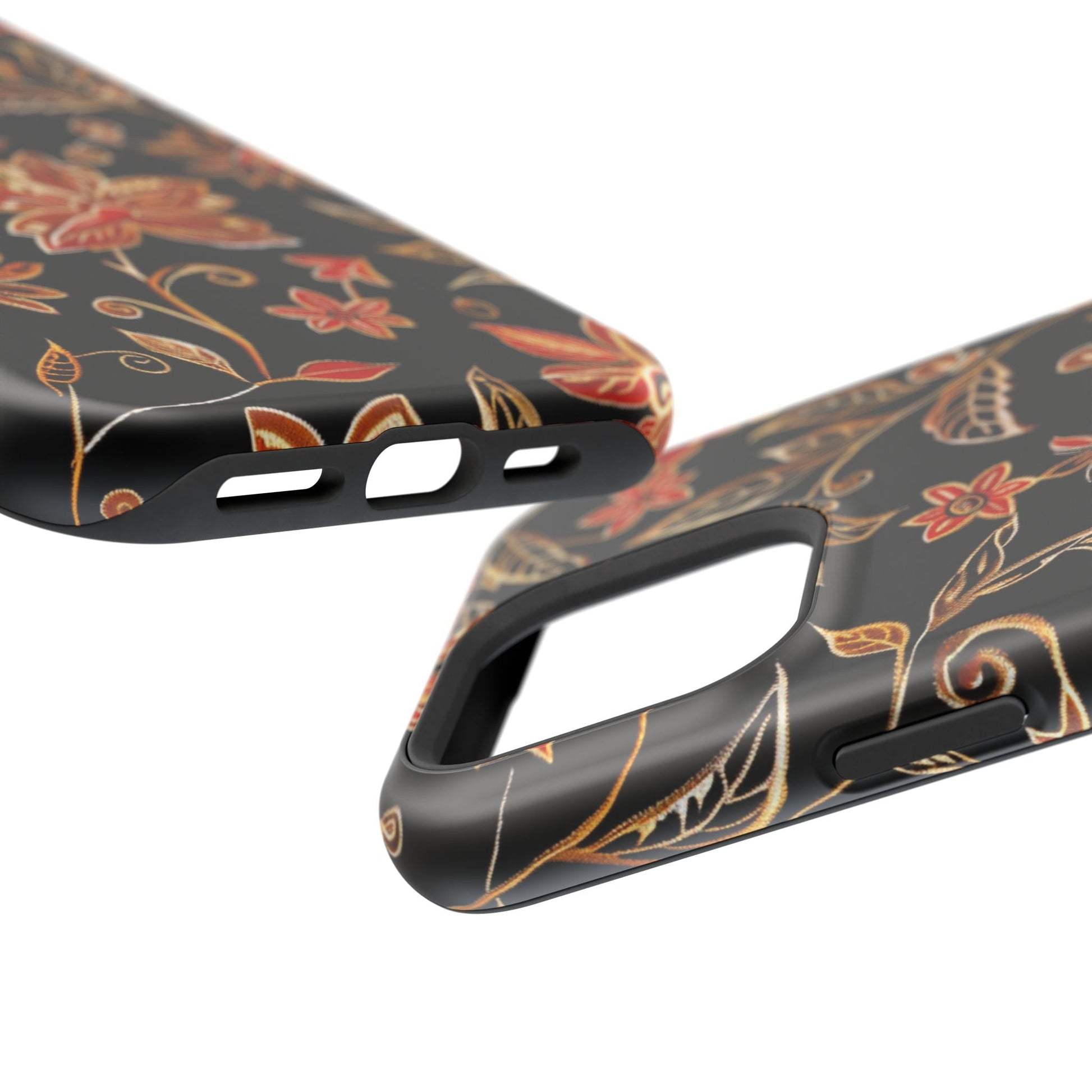 Floral Noir Magnetic Impact - Resistant Phone Case - DIGITAL X