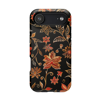 Floral Noir Magnetic Impact - Resistant Phone Case - DIGITAL X