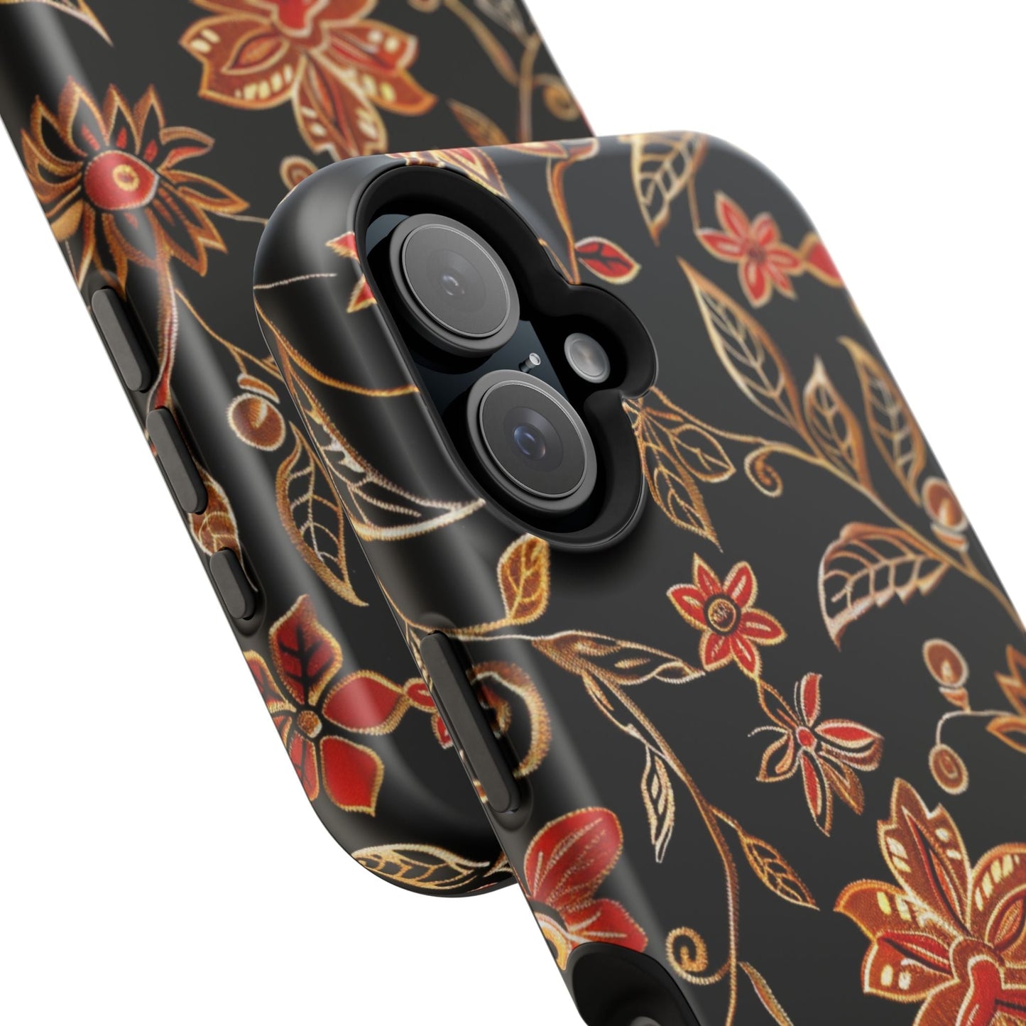 Floral Noir Magnetic Impact - Resistant Phone Case - DIGITAL X