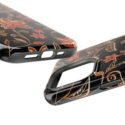 Floral Noir Magnetic Impact - Resistant Phone Case - DIGITAL X