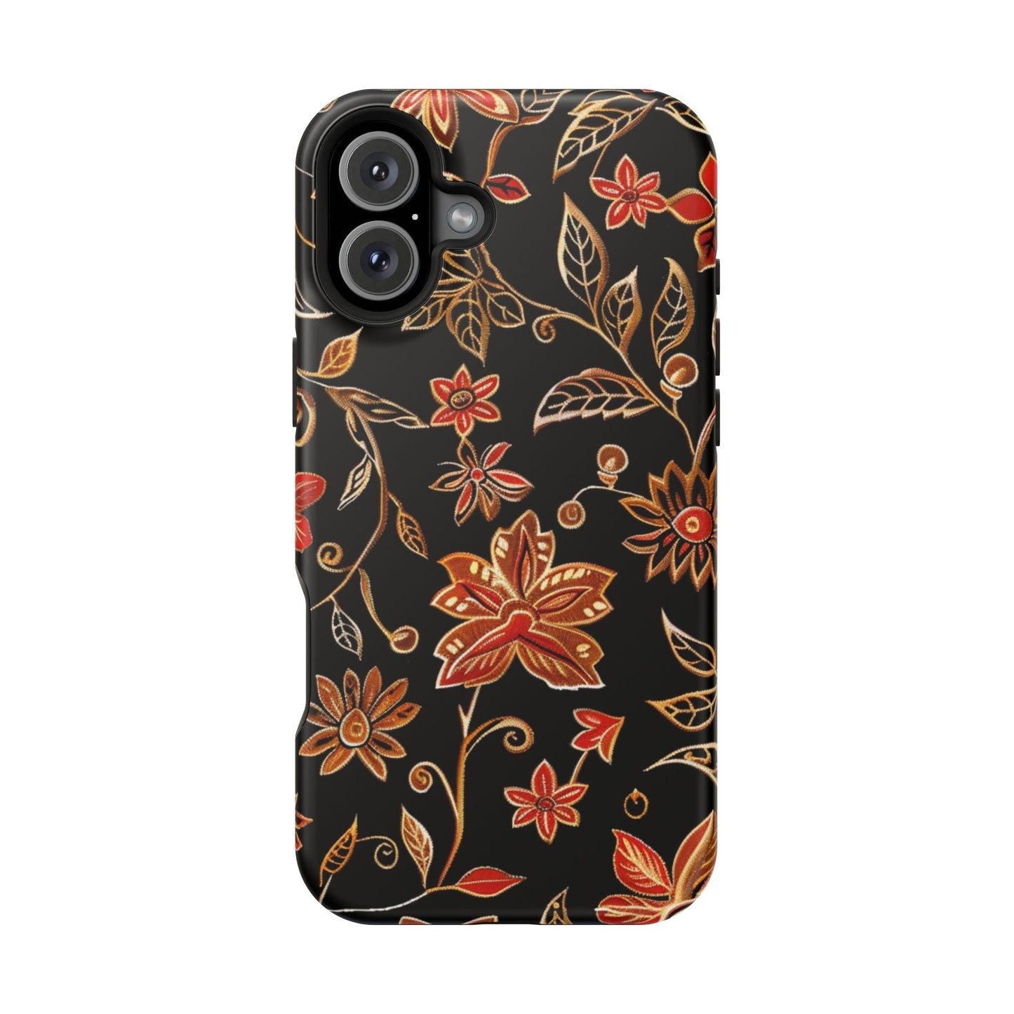 Floral Noir Magnetic Impact - Resistant Phone Case - DIGITAL X