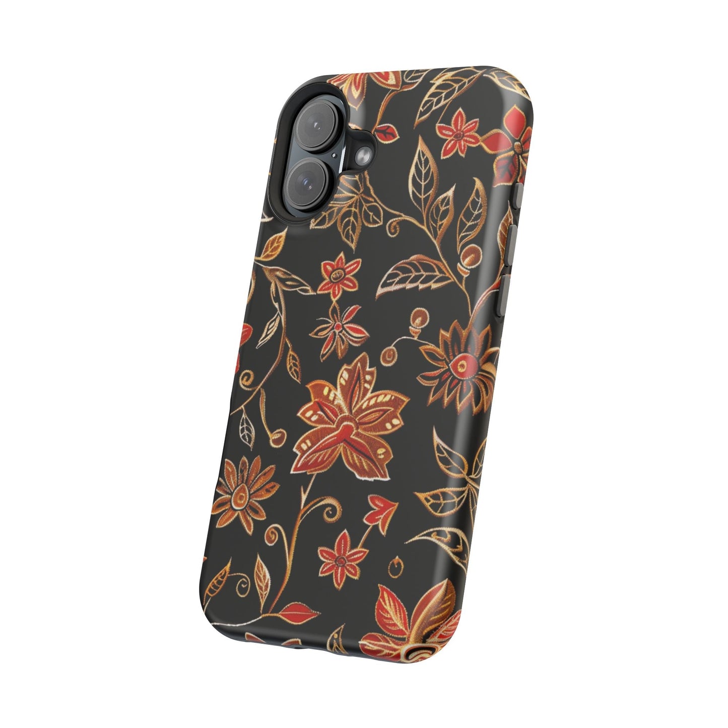 Floral Noir Magnetic Impact - Resistant Phone Case - DIGITAL X