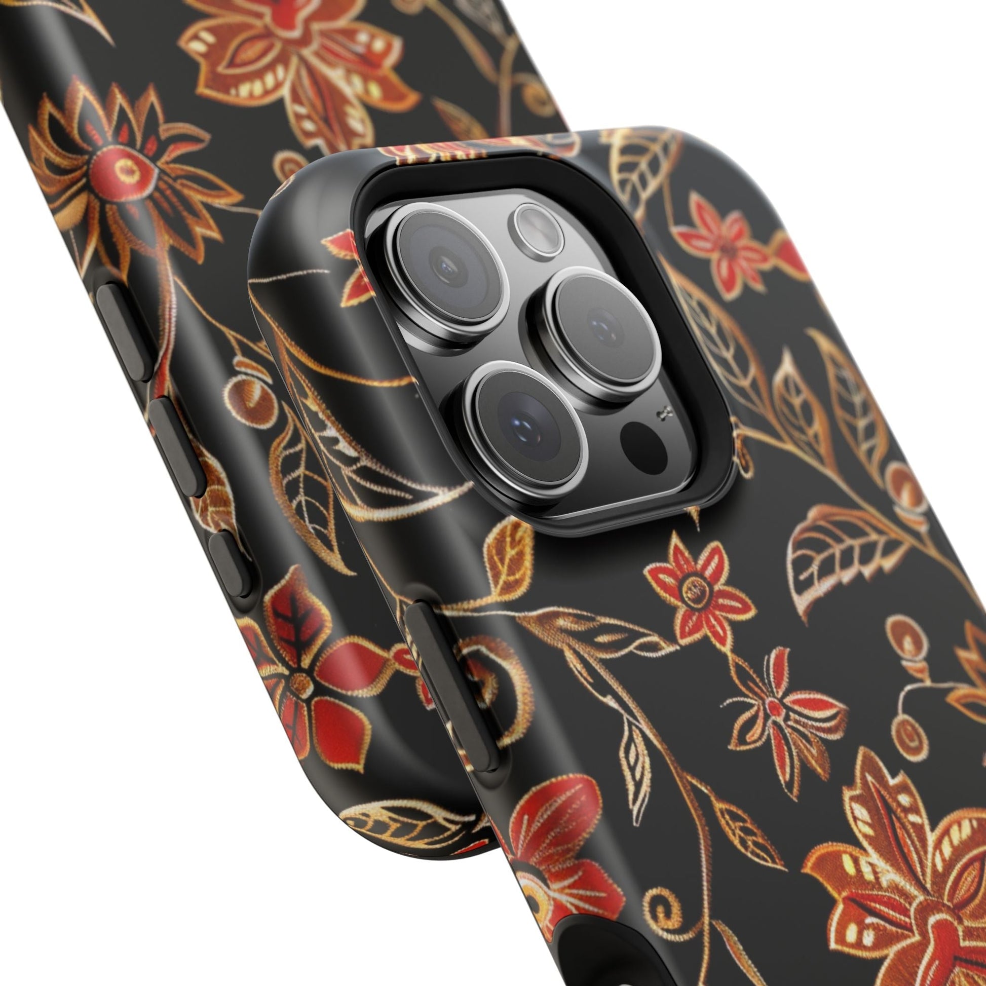 Floral Noir Magnetic Impact - Resistant Phone Case - DIGITAL X