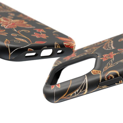 Floral Noir Magnetic Impact - Resistant Phone Case - DIGITAL X