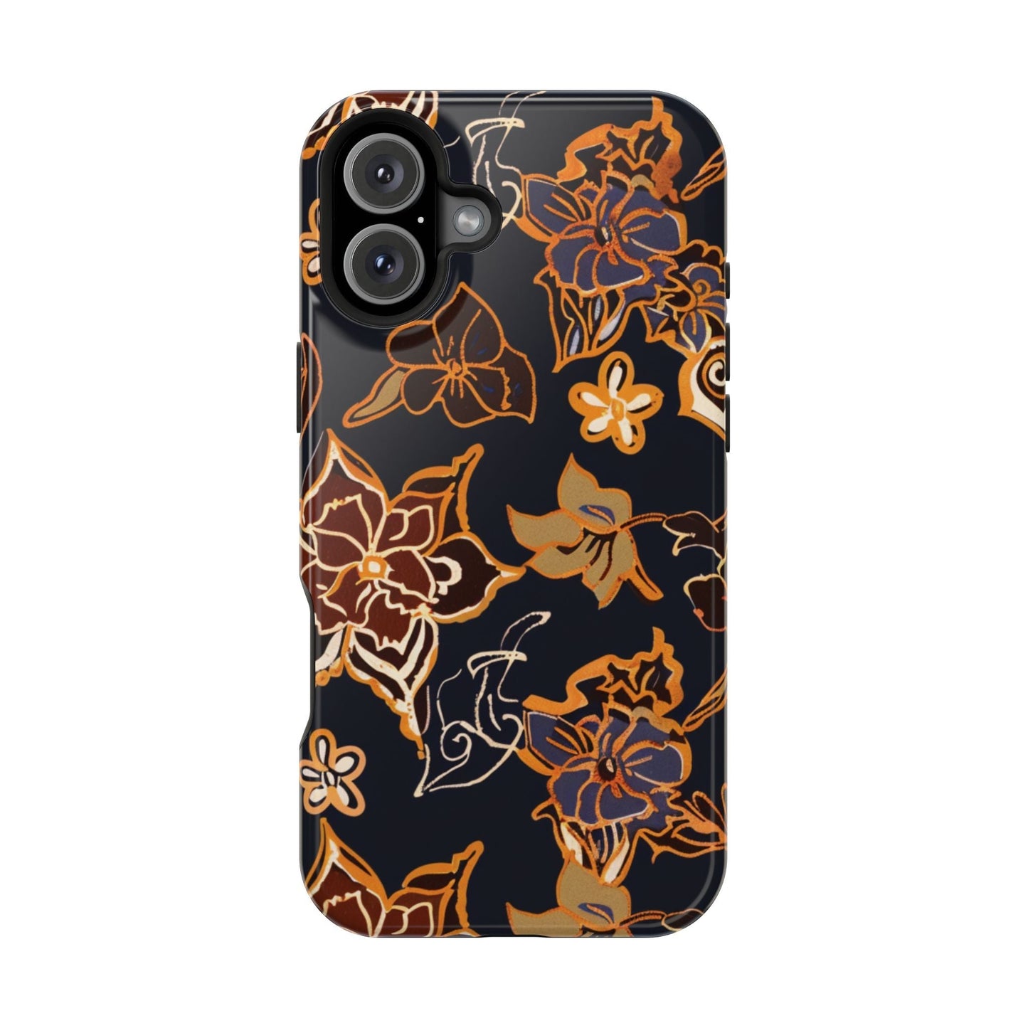Floral Outline Magnetic Impact Phone Case - DIGITAL X