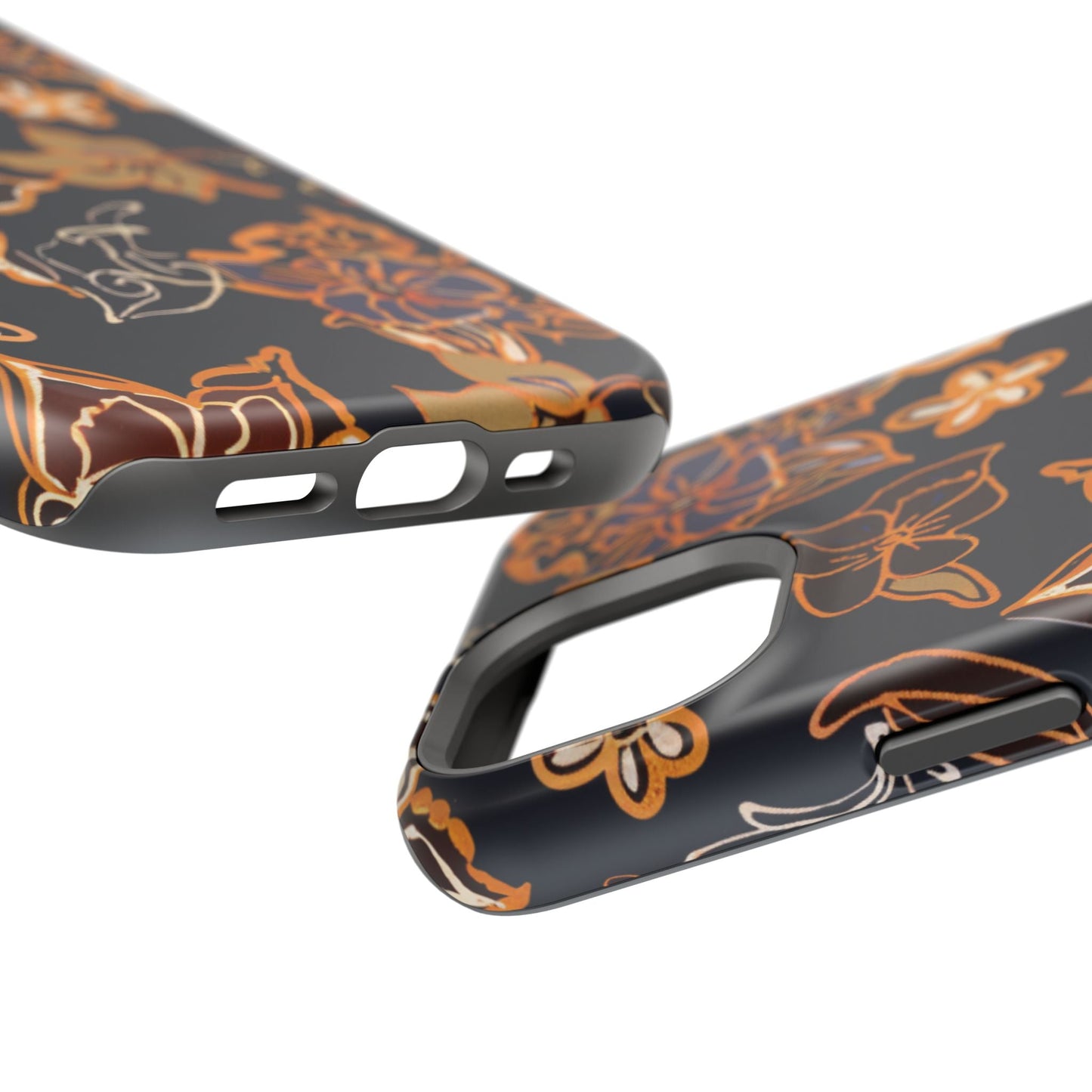 Floral Outline Magnetic Impact Phone Case - DIGITAL X