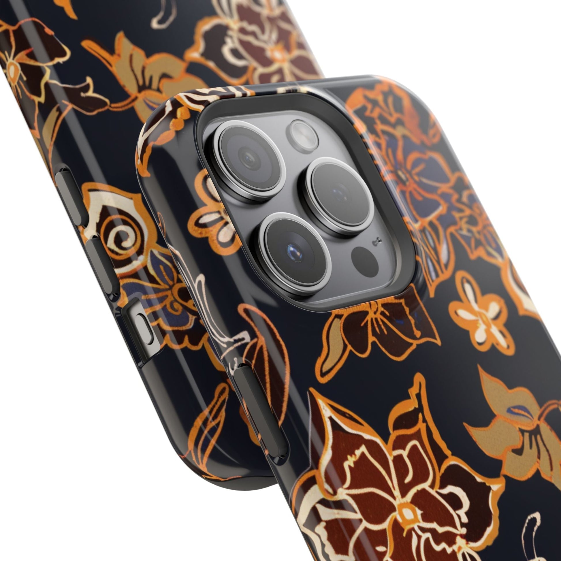 Floral Outline Magnetic Impact Phone Case - DIGITAL X