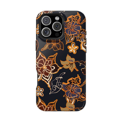 Floral Outline Magnetic Impact Phone Case - DIGITAL X