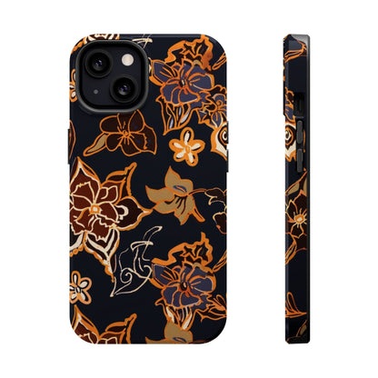 Floral Outline Magnetic Impact Phone Case - DIGITAL X