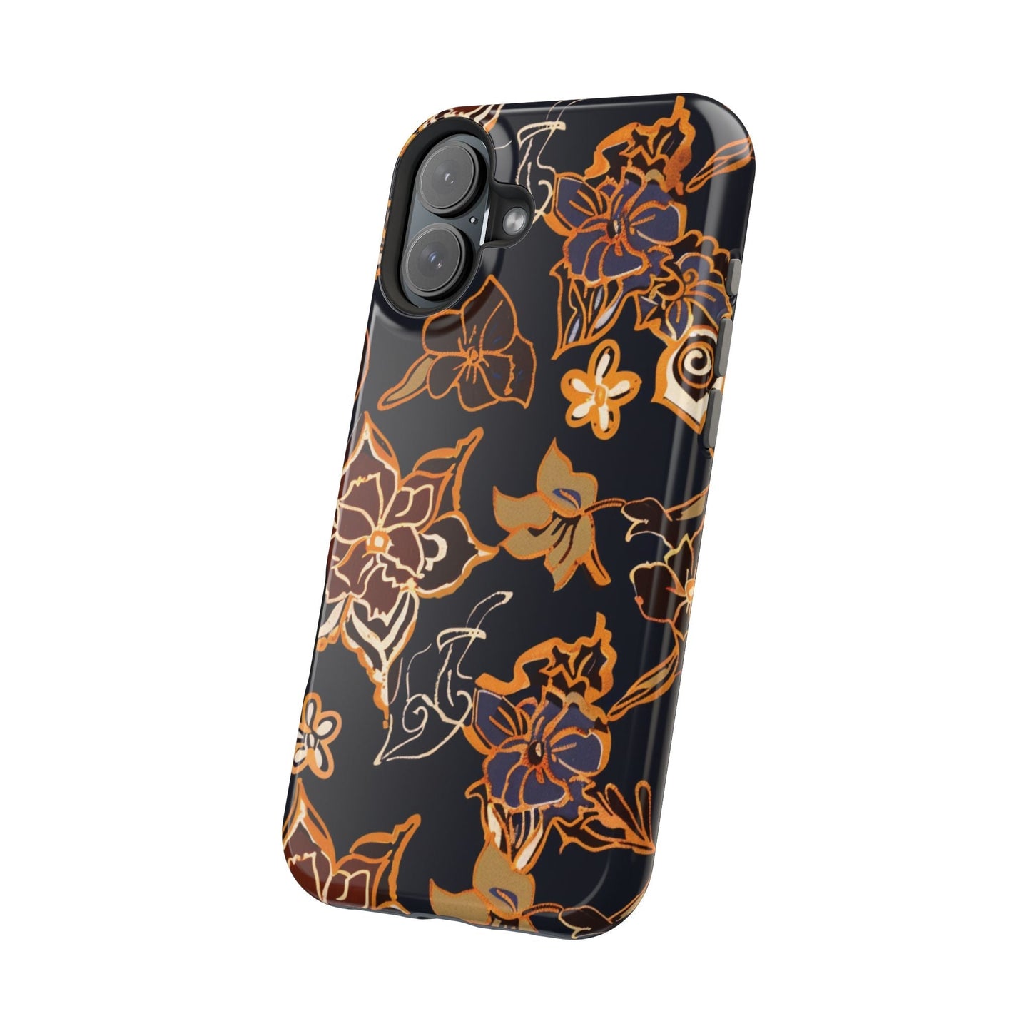 Floral Outline Magnetic Impact Phone Case - DIGITAL X