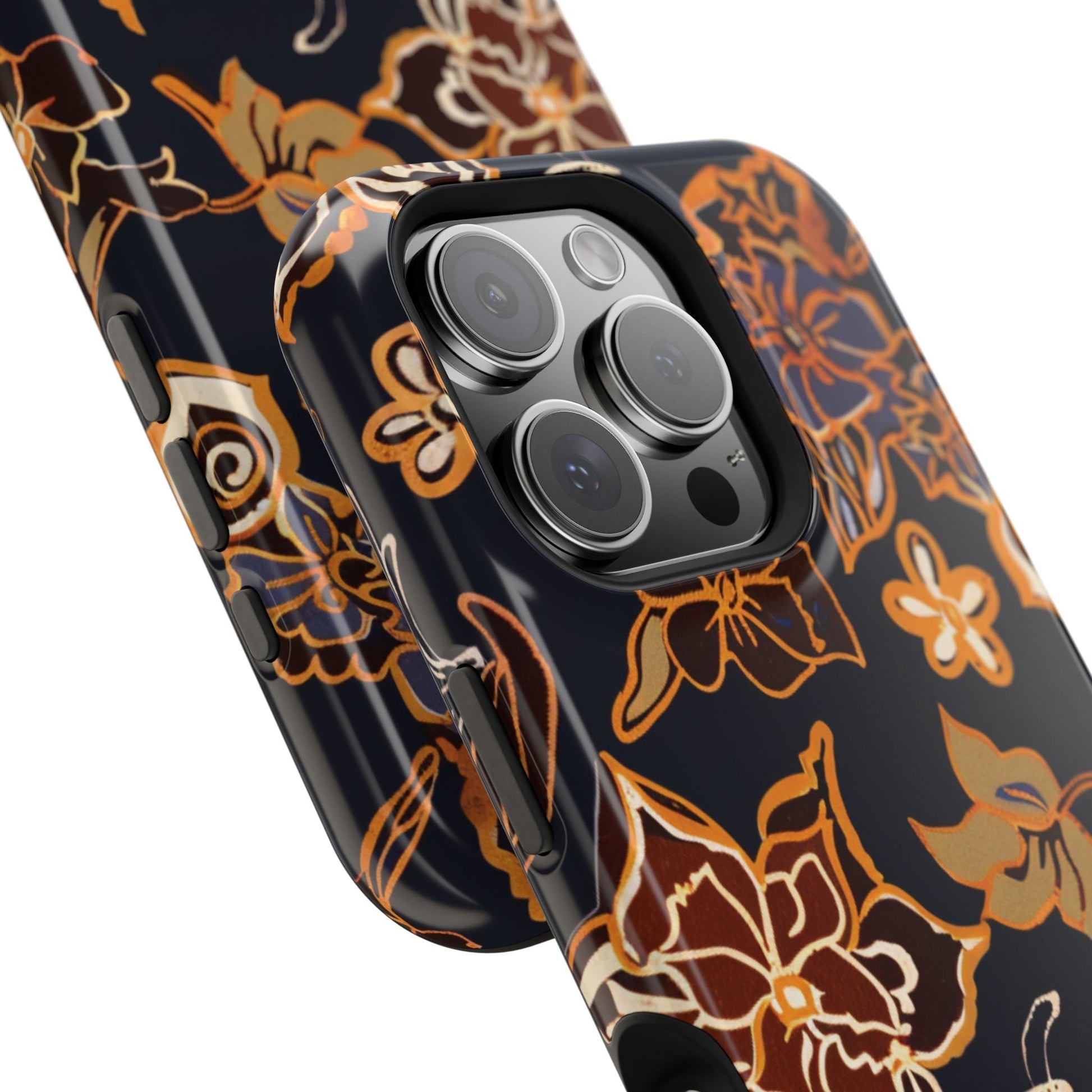 Floral Outline Magnetic Impact Phone Case - DIGITAL X
