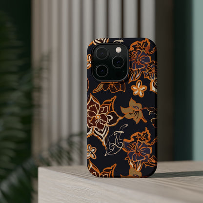 Floral Outline Magnetic Impact Phone Case - DIGITAL X