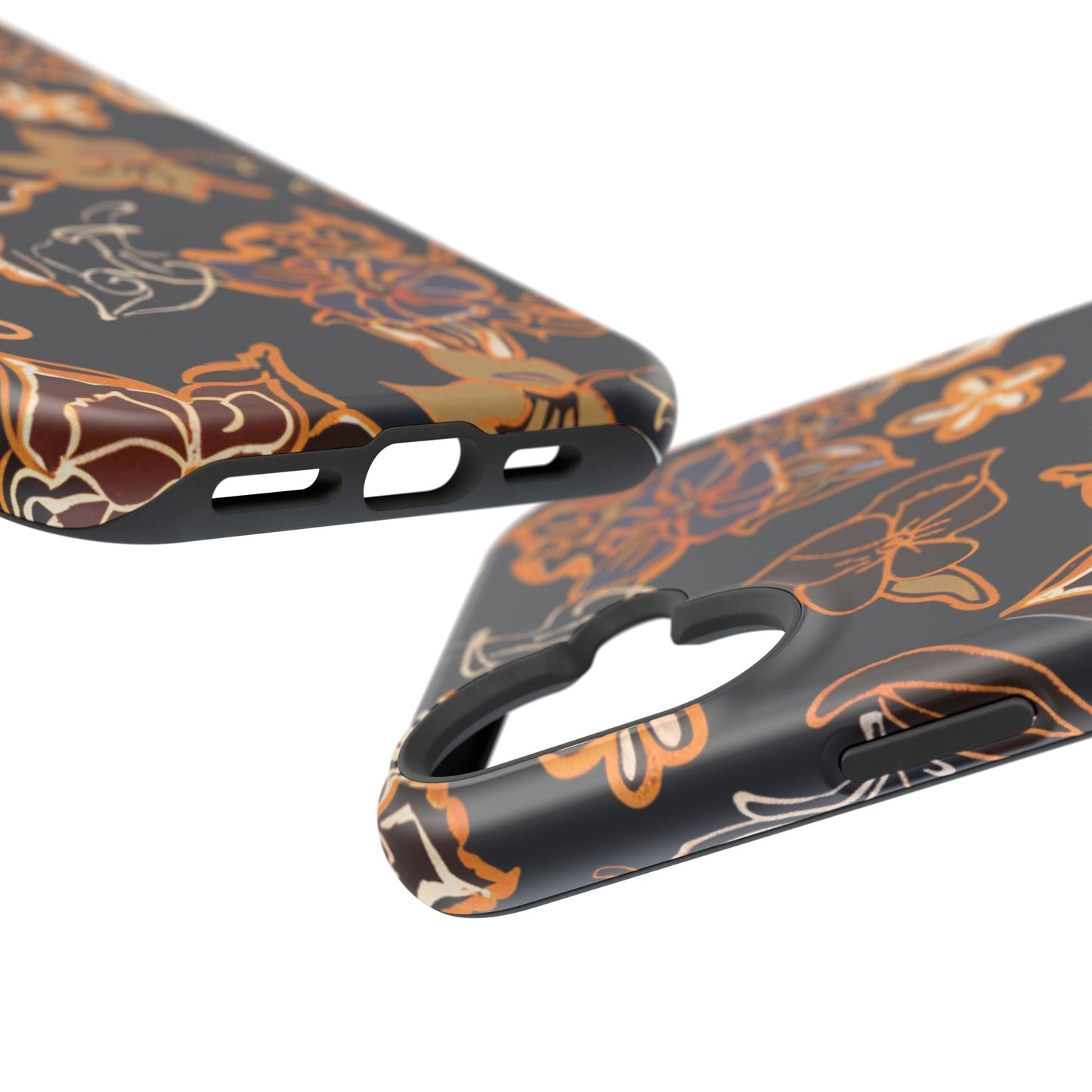 Floral Outline Magnetic Impact Phone Case - DIGITAL X