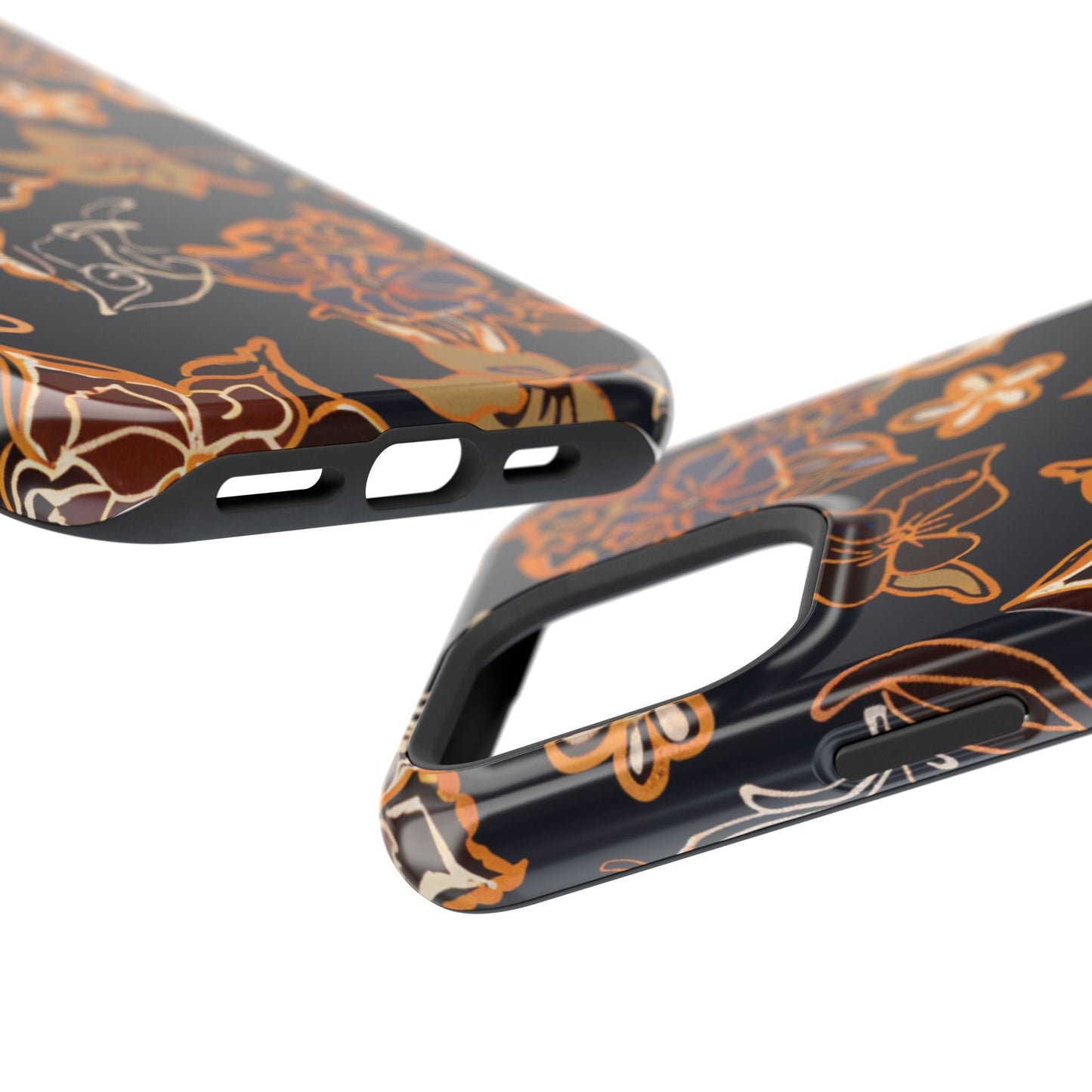 Floral Outline Magnetic Impact Phone Case - DIGITAL X